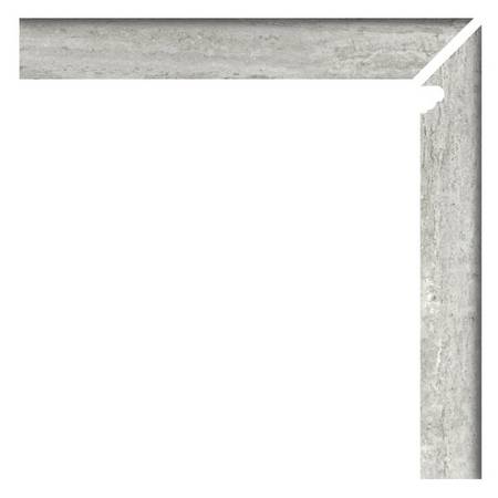 Zanquin Fior. Dcha. Travertino Silver Matt 7,5x60