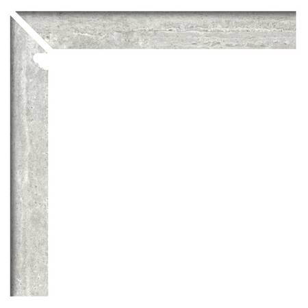 Zanquin Fior. Izq. Travertino Silver Matt 7,5x60