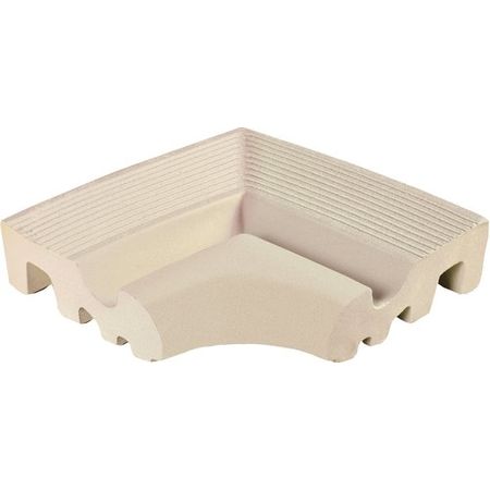 Public Pools 321-be Borde Esquina Grooved Beige 17x17 Public Pools 321-be Borde Esquina Grooved Beige 17x17