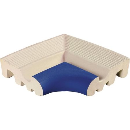 Public Pools 321-bemr Borde Esquina Grooved Beige Marin 17x17