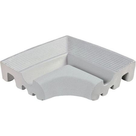 Public Pools 321-pe Borde Esquina Grooved Perla 17x17