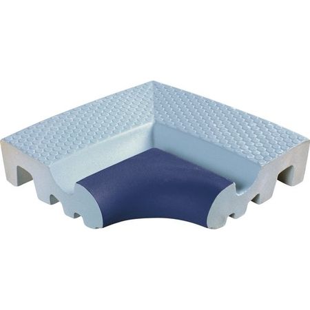 Public Pools 421-azmr Borde Esquina Dots Azul Marino 17x17