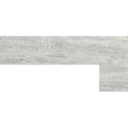 Wabi Sabi Zanquin Recto Dcha. Travertino Silver Matt 7,5x60