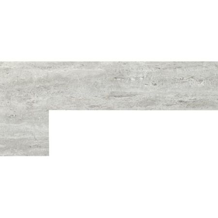 Wabi Sabi Zanquin Recto Izq. Travertino Silver Pol 7,5x60